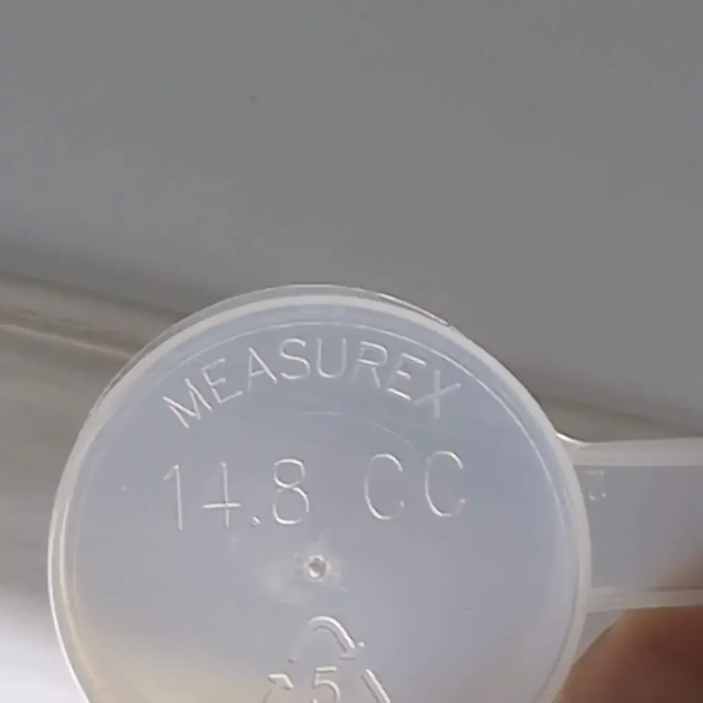 Three Measurex Transluscent Plastic Long Handle Measuring Scoops - 14.8 CC -VGUC